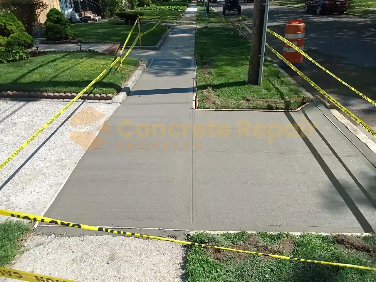 repairing concrete sidewalk in brooklyn